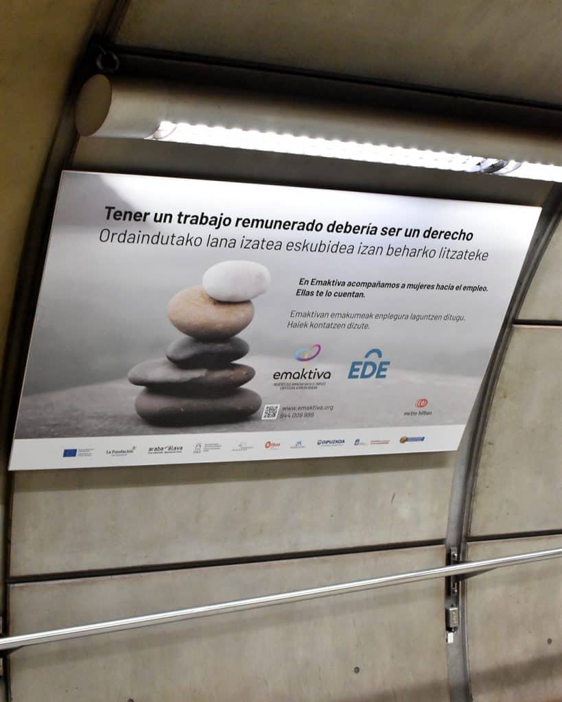Exposición de Emaktiva en Metro Bilbao
